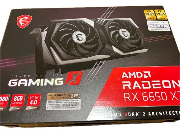 【新品未使用】MSI Radeon RX 6650 XT GAMING X 8G グラフィックボード VD8094