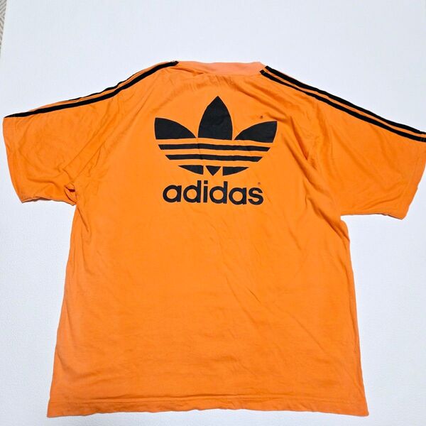 90s オールド レトロ アディダス トレフォイル ヴィンテージTシャツ L