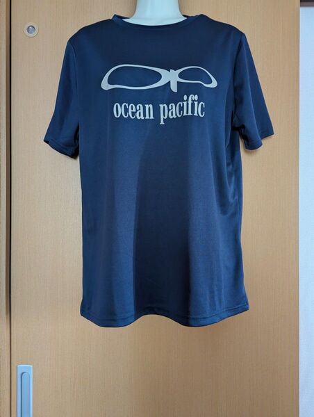 新品●Ocean Pacificオーシャンパシフィック●レディース●半袖 Tシャツ●ネイビーLLサイズ●吸汗速乾ドライUVカット
