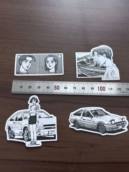 イニシャルd のステッカー2 4枚 藤原拓海など