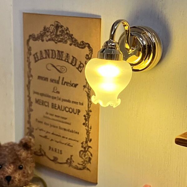 ミニチュアランプ ⑩ LEDライト 電池付き ドールハウス