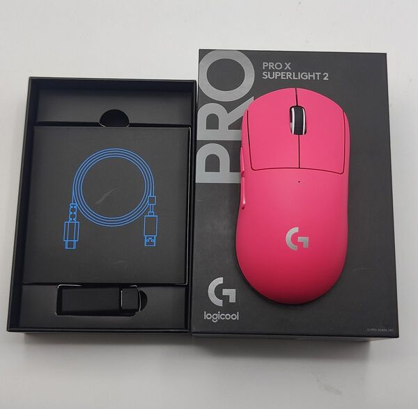 Logicool G PRO X SUPERLIGHT 2 マウス マゼンタ
