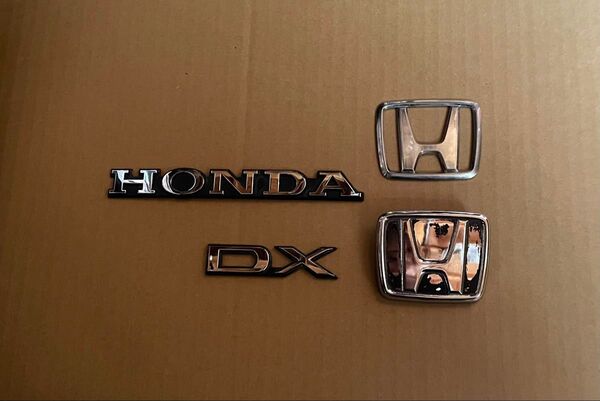 EFシビックセダン HONDA DX エンブレム 4点セット ホンダ エンブレム