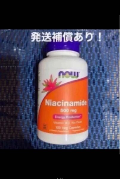 ノンフラッシュ!ナイアシンアミド500mg100カプセル×1 期限は2027年9月以降