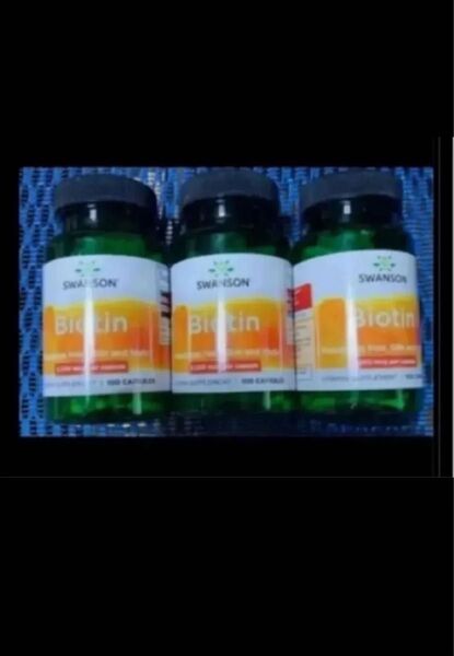 期限はは2026年以降の長い物!スワンソン社 一粒にビオチン5000mcg100カプセル×3