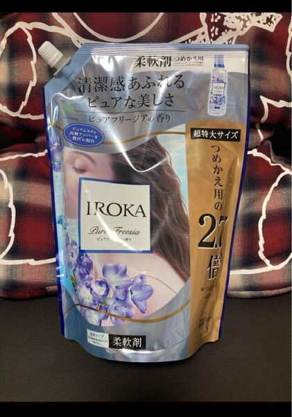 フレア フレグランス IROKA 柔軟剤ピュアフリージア スパウト1200ml×1 イロカ