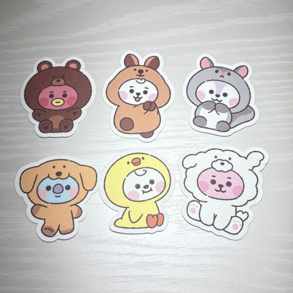BT21 baby fluffy ステッカー