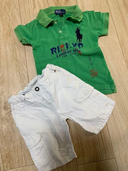 子供服 まとめ売り 90 男の子 トミー POLO ラルフローレン ポロシャツ 半ズボン ハーフパンツ 半袖Tシャツ トップス