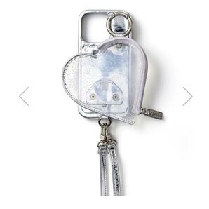 ajew iPhone15 / silver 【PVC heart】