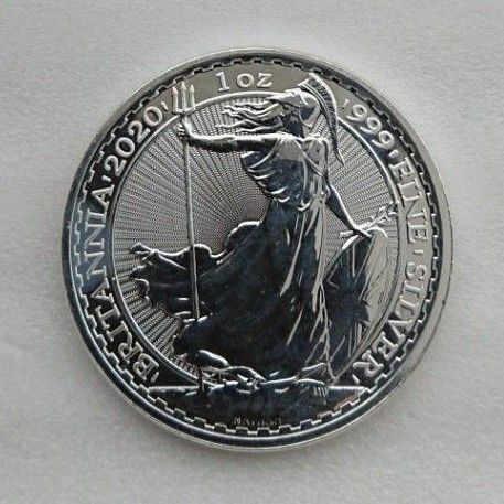 【訳あり】イギリス 2020年 ブリタニア銀貨 純銀 1オンス