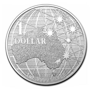 1オンス銀貨 オーストラリア サザンクロス銀貨 2020年製 南十字星 エリザベス女王 純銀 ファインシルバー9999