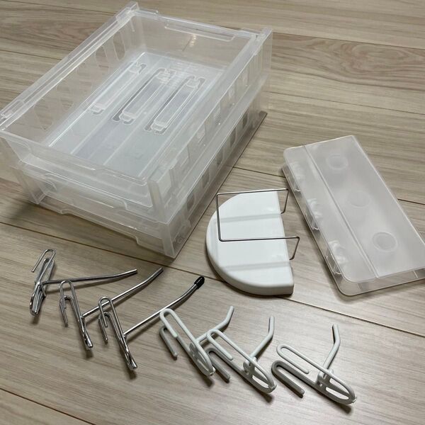 A5ラック縦型 フック マステホルダー ゴミ箱