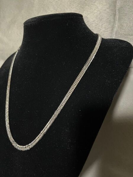 喜平12面たトリプル シルバー925 プラチナコーティング 60cm 留め金具
