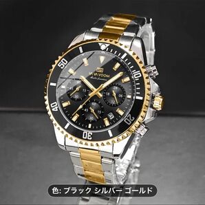 デイトナオマージュ NAVA VOOM 腕時計 メンズ 新品未使用 ※ブラックゴールドです!