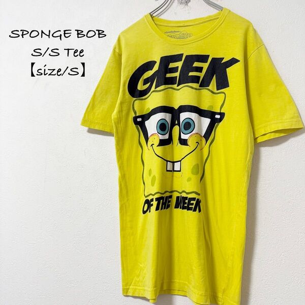 SPONGE BOB★スポンジボブ★半袖Tシャツ★イエロー/黄★S