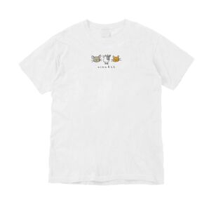 牛沢 手描きデザインTシャツ 白 ホワイト XL Tシャツ 半袖