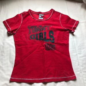TOMMY GIRL Tシャツ レッド レディース 古着