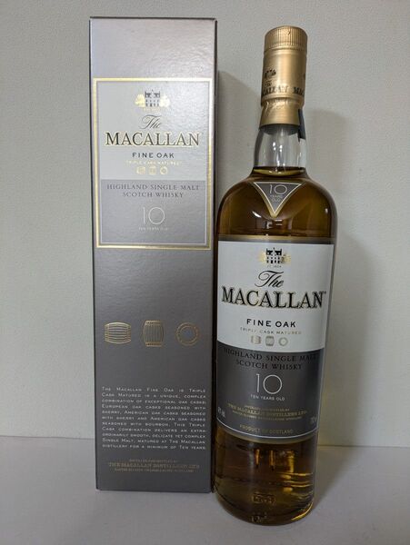 MACALLAN FINE OAK10年 マッカラン ファインオーク 箱付 シングルモルト ウイスキー