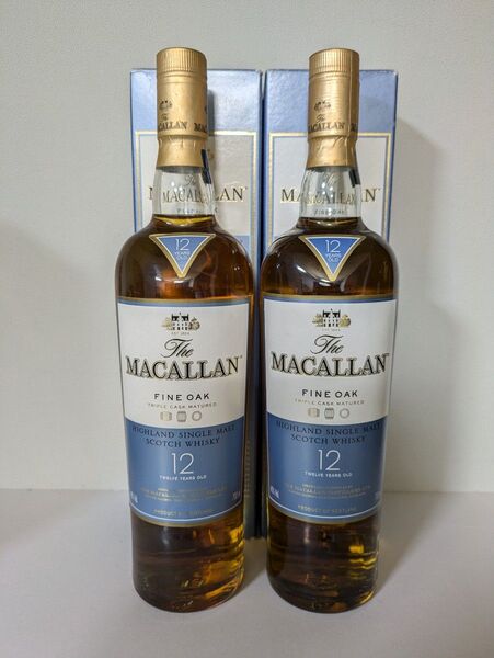 2本セット マッカラン トリプルカスク 12年MACALLAN 箱付シングルモルト ウイスキー