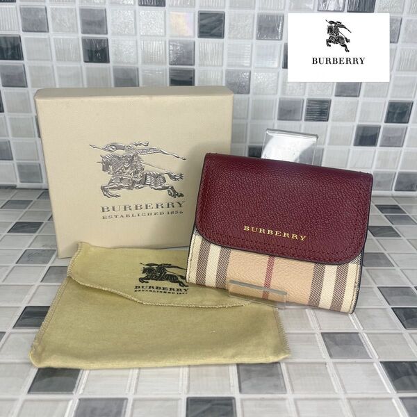 未使用級 Burberry バーバリー 財布 二つ折り財布 50