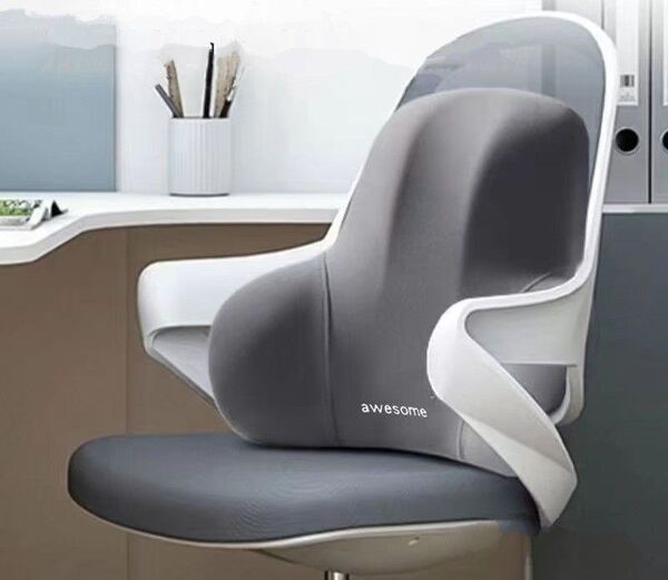 新品 ランバーサポートクッション 腰痛対策 姿勢矯正 人間工学 黑