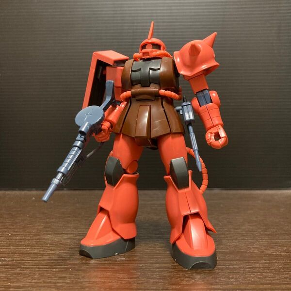 uyガンプラ完成品ジャンク 機動戦士ガンダム HG 1/144 シャア専用ザク