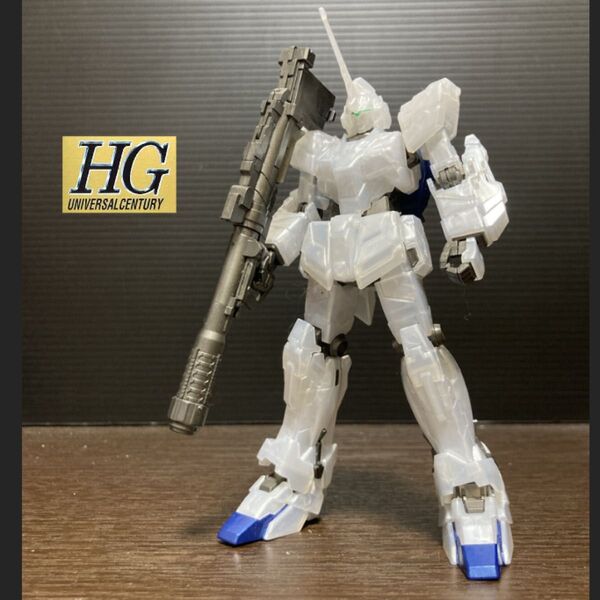 ucガンプラ完成品ジャンク 機動戦士ガンダムUC HG 1/144 ユニコーンガンダム(ユニコーンモード)