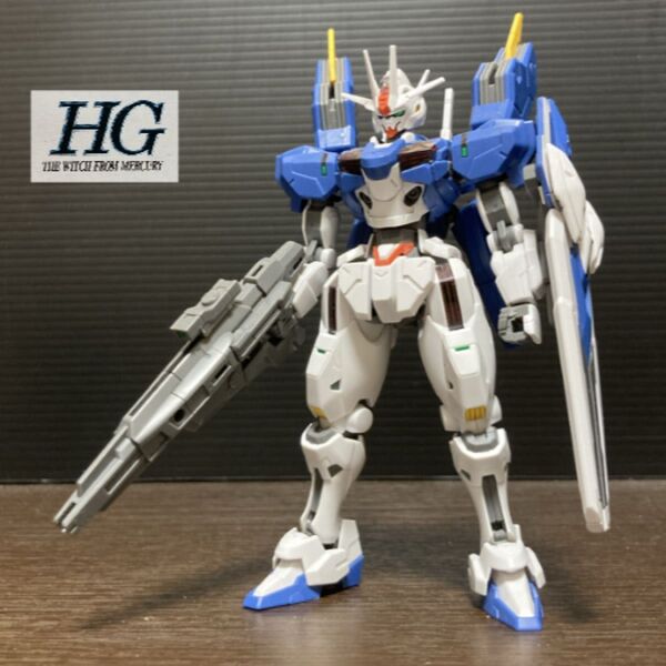vtガンプラ完成品ジャンク 機動戦士ガンダム 水星の魔女 HG 1/144 ガンダムエアリアル改修型