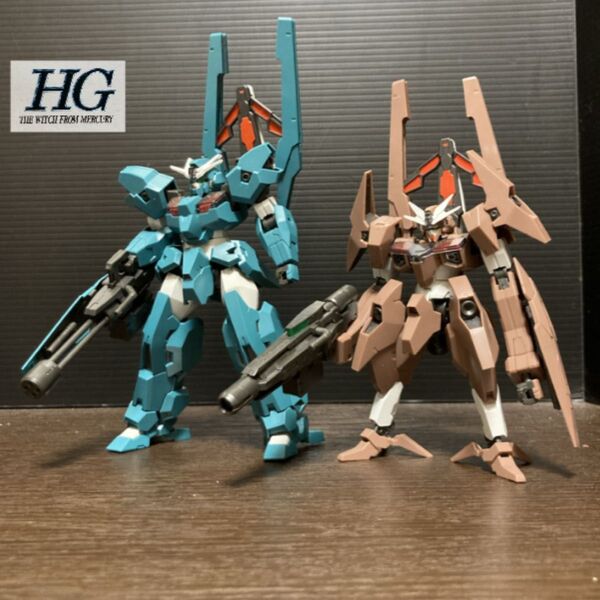 viガンプラ完成品ジャンク 機動戦士ガンダム 水星の魔女 HG 1/144 ガンダムルブリスウル、ガンダムルブリスソーン