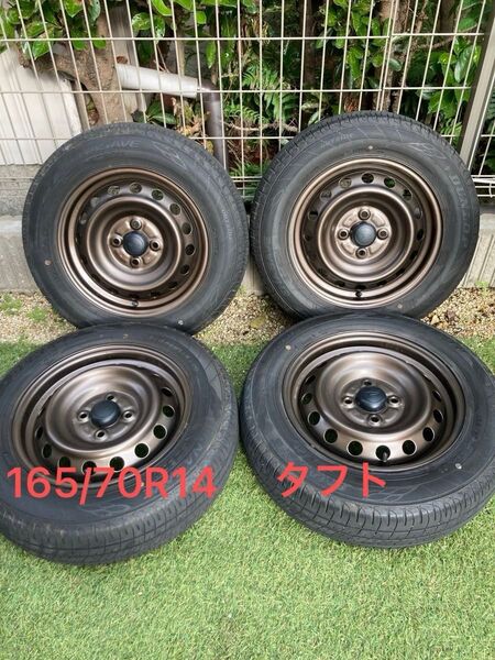 【4本送料込】165/70R14 夏タイヤホイールセット