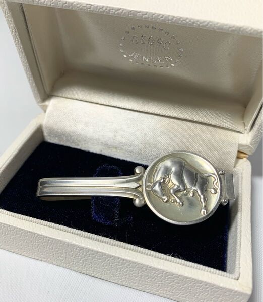 GEORG JENSEN ジョージジェンセン ネクタイピン 925S 71 牛 bull SILVER925 シルバー タイピン