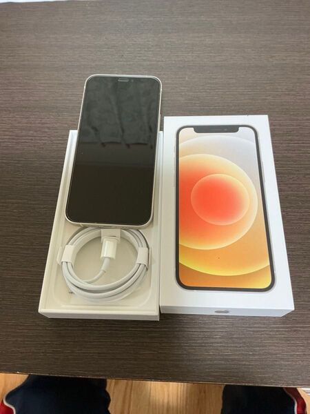 iPhone12mini 64GB ホワイト 本体 ガラスフィルム付き 美品