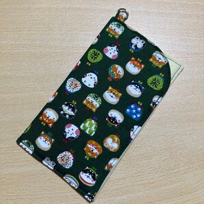 016 柴犬柄 メガネケース ペンケース スマホポーチ ハンドメイド メガネケース