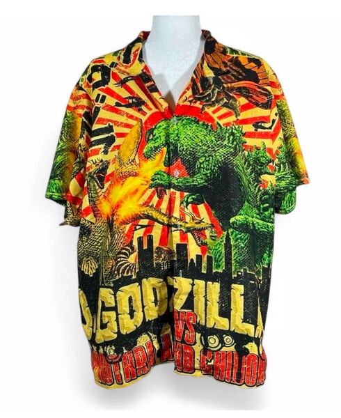 ゴジラ VS モスラ Godzilla vs Mothra シャツ メンズL