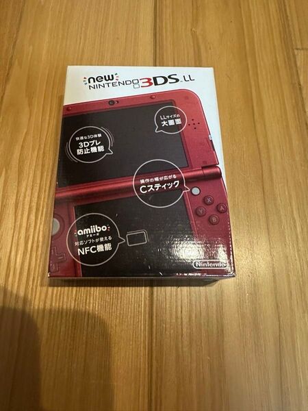 NINTENDO new3dsLL 本体 メタリックレッド 【下画面のみips液晶】