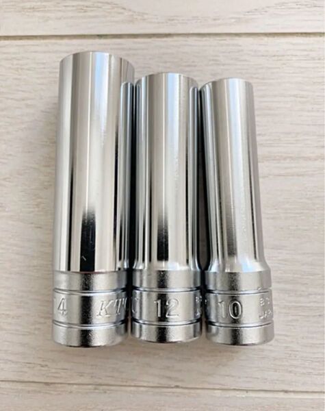 *KTC*9.5sq 六角 ディープ ソケット 3点 セット