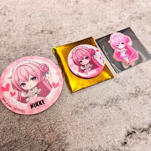 NIKKE コラボ カフェ ドロシー コースター 缶バッジ ステッカー シール