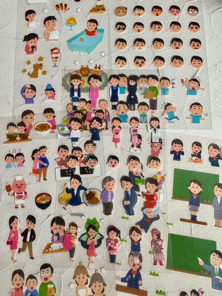 匿名配送 いらすとや シール5枚セット ステッカー 手帳デコ コラージュ まとめ売り