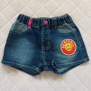 美品! BABY DOLL デニム ショートパンツ 100サイズ ショーパン 女の子 短パン