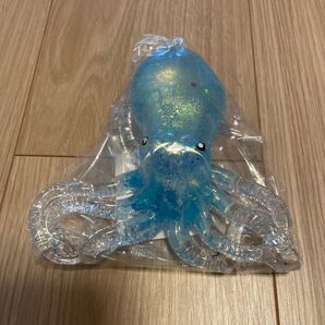 新品☆きらりん キラキラ ぷにぷに たこ オクトパス スクイーズ ブルー