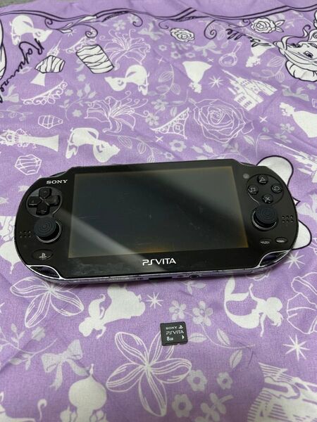 PS VITA PCH-1100 クリスタルブラック本体とメモリーカード8GB