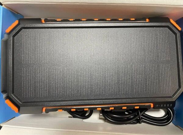 新品未使用モバイルバッテリ 26800mAh 大容量 ソーラー充電器急速充電 3つ出力ポートUSB-C入力LED防水PSE認証済
