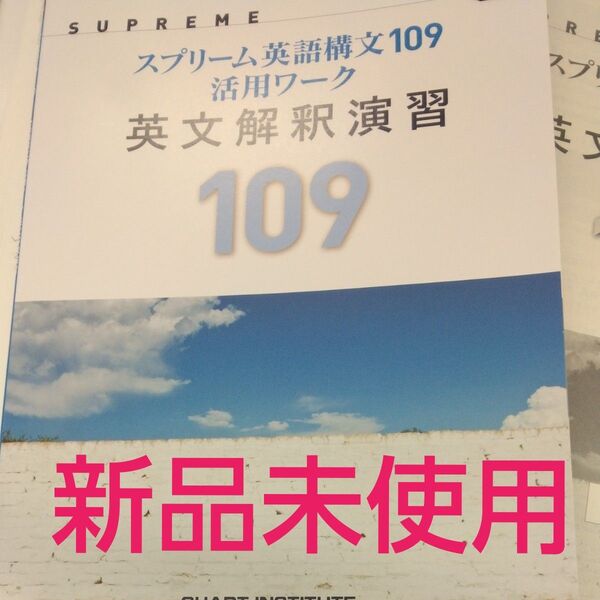 新品未使用 スプリーム英語構文109 :活用ワーク 英文解釈演習109 解答解説付