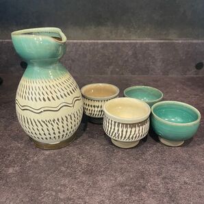 小鹿田焼 おちょこ 徳利セット 徳利 酒器 陶器 お猪口 酒器揃 食器 おちょこ 酒器セット