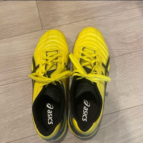asics サッカーシューズ 27.5cm イエロー