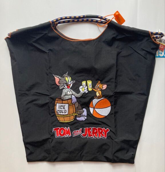 トムとジェリー刺繍バッグ エコバッグ トートバッグ トム&ジェリー