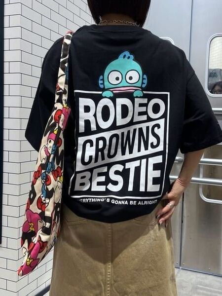 今期新作☆RODEO CROWNS☆ハンギョドン☆Sanrio☆サンリオキャラクターズボックスロゴTシャツ