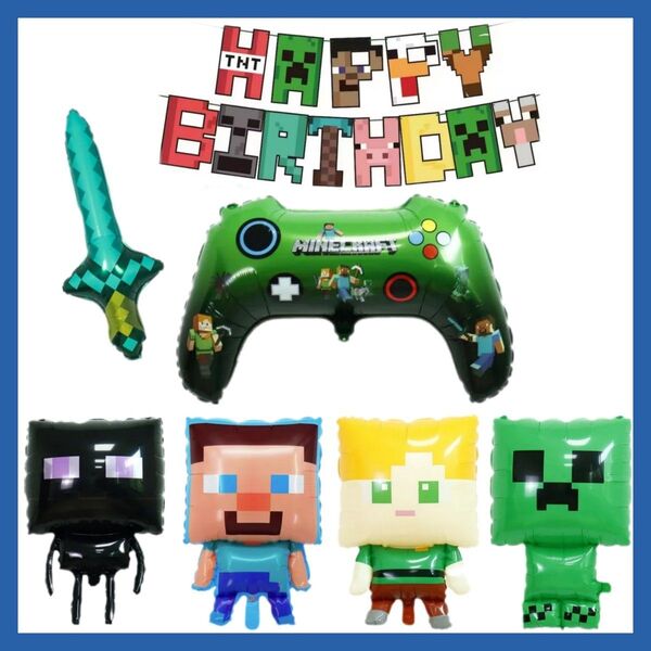 誕生日マインクラフトバルーン 誕生日バルーン