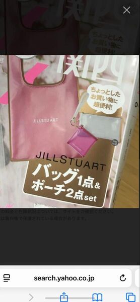 ゼクシィ付録 ジルスチュワート 豪華すぎるポーチ&エコバッグSET