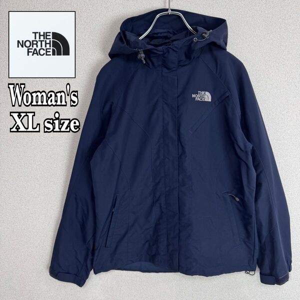 THE NORTH FACE ノースフェイス ナイロンジャケット マウンテンパーカー 海外限定 ネイビー レディース XLサイズ